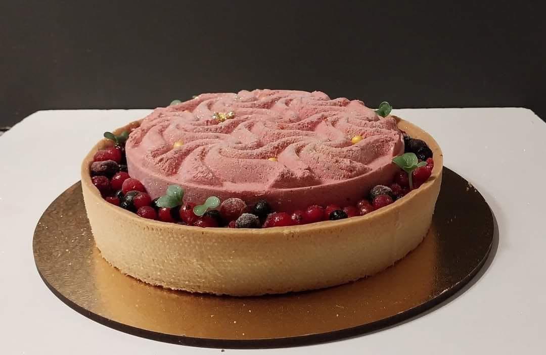 Crostata moderna con bavarese