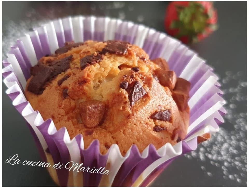 Muffin con gocce di cioccolato e nocciole