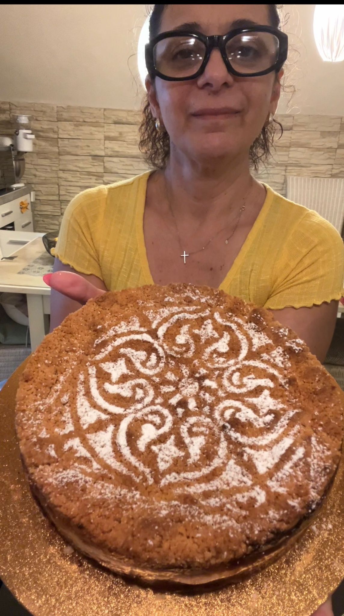 Sbriciolata ricotta e marmellata di fragole